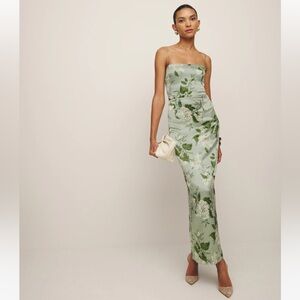 Reformation Frankie Silk Dress